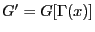 $ G' = G[\Gamma(x)]$