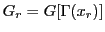 $ G_r = G[\Gamma(x_r)]$